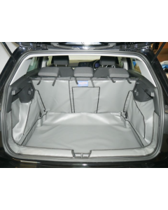 CLEARANCE - VW Golf Mark 8 Hatchback 2020 Onwards (Inc. R-Model/GTE) - Rear Plus With Seat Split - Bootliner Extension A - bumper flap - rear seat flap - tailgate cover - high floor - check guide documents on main product page to ensure compatibility|Grey