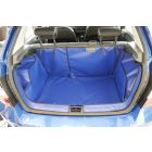 blauwe kofferbak bescherming voor Skoda Fabia Hatchback bouwjaar 2015 en volgend met gesplitste achterbank