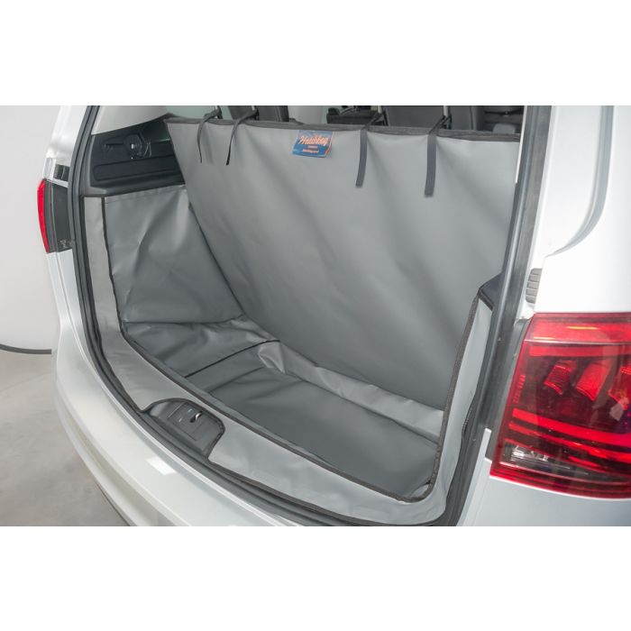 Angebote-Seat Alhambra ab 2010 - 7 Sitze-Reihe aufrecht und Verfügbar  -Standard Kofferraumschutz mit Stoßstangenschutz in Grau
