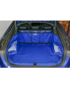 CLEARANCE - BMW i4 2021 Onwards - Please Check Documents on Main Product Page: -  - Rear Plus With Seat Split - Bootliner Extension - Front D-ring access - Rear Seat Flap - Tailgate Cover - Bumper Flap  - Colour Black -Rubber Mat