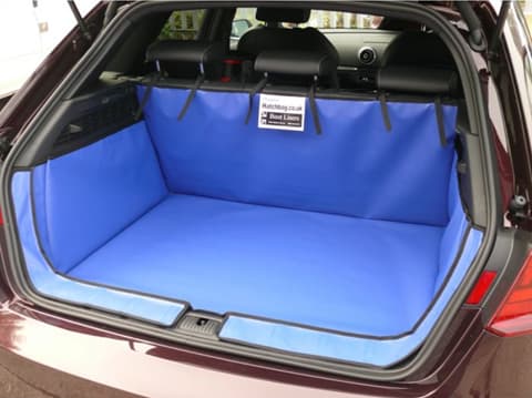 Audi A3 Sportback boot liner in blue