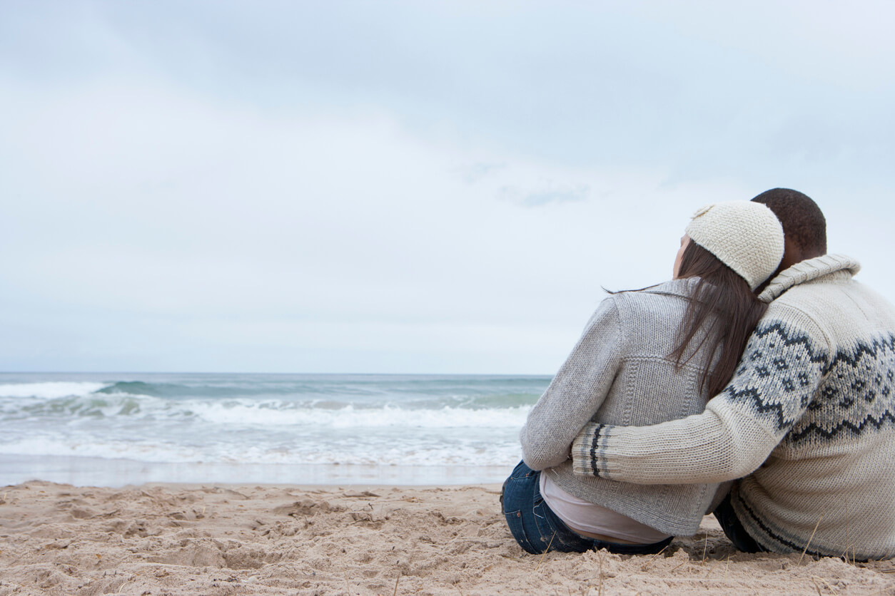 couple on beach