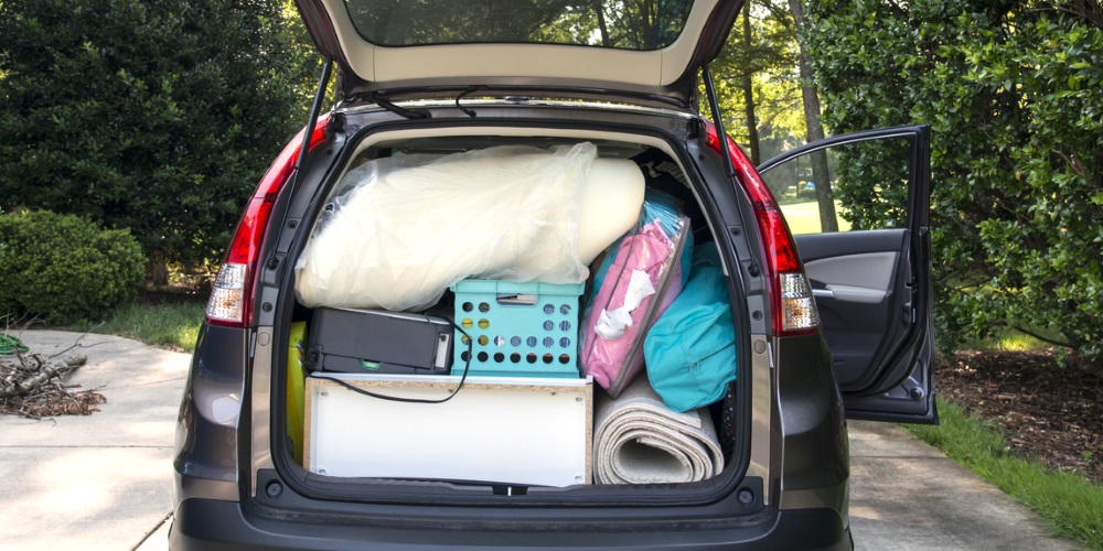 car boot fully packed